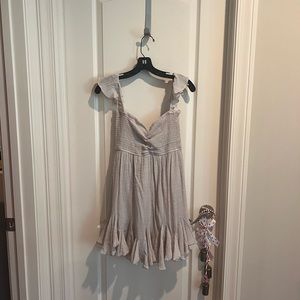 Tan Aakaa mini dress